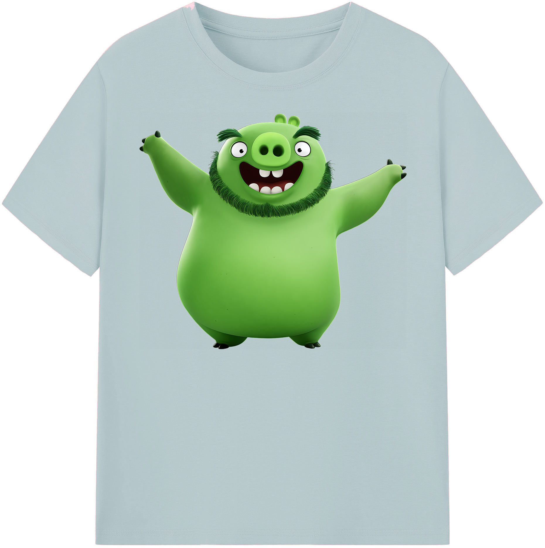 （画像用） Angry Birds アングリーバード 綿100％半袖Tシャツ（フロントプリント）